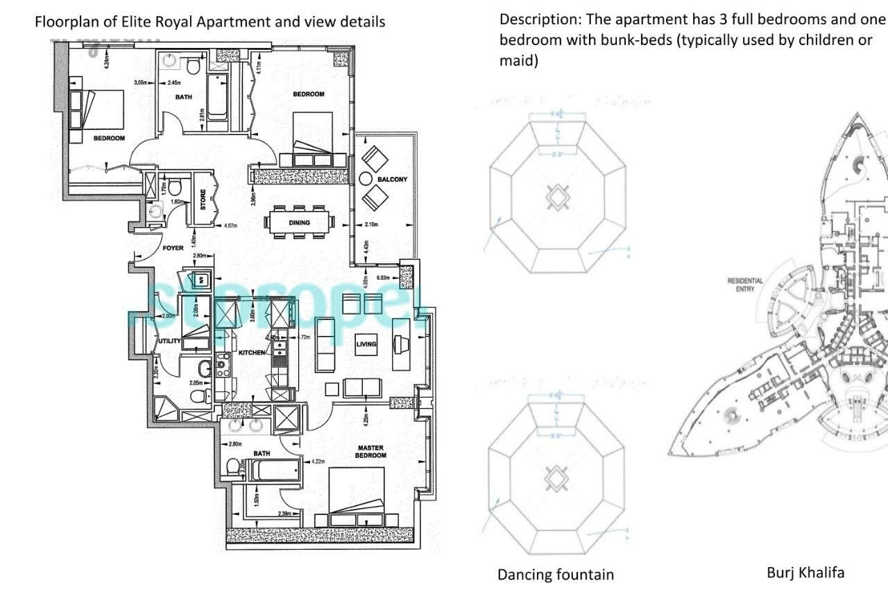 Elite Royal Apartment - Full Burj Khalifa & Fountain View - Crystal Dubai Ngoại thất bức ảnh